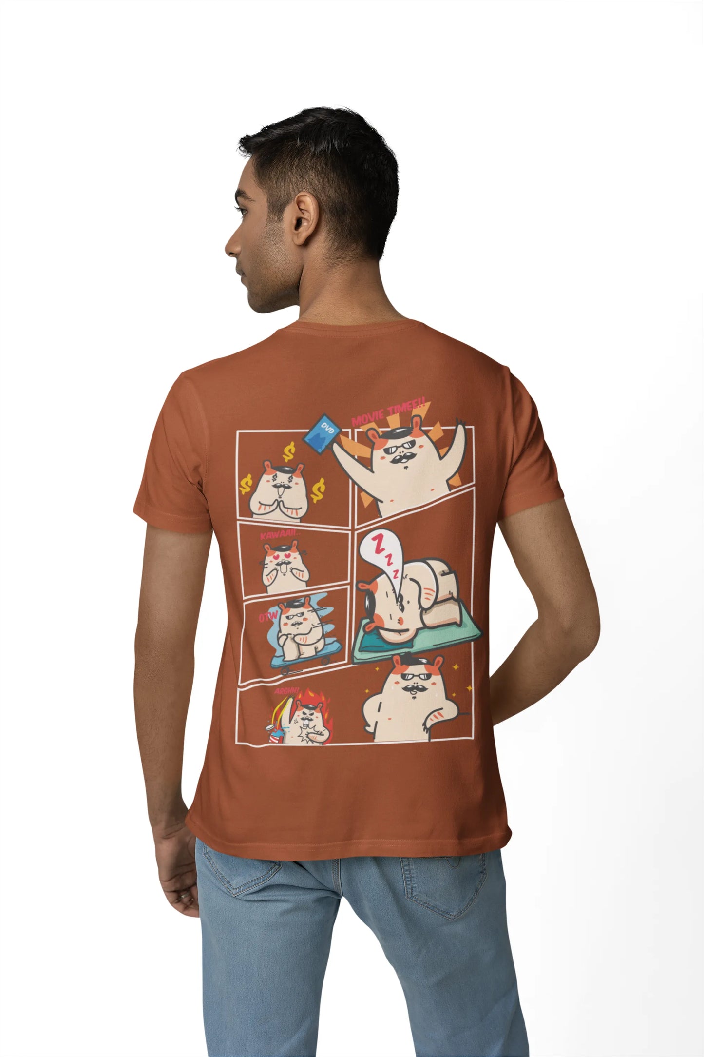 Funny Comic Panel Cartoon T-Shirt for Anime Lovers for Men