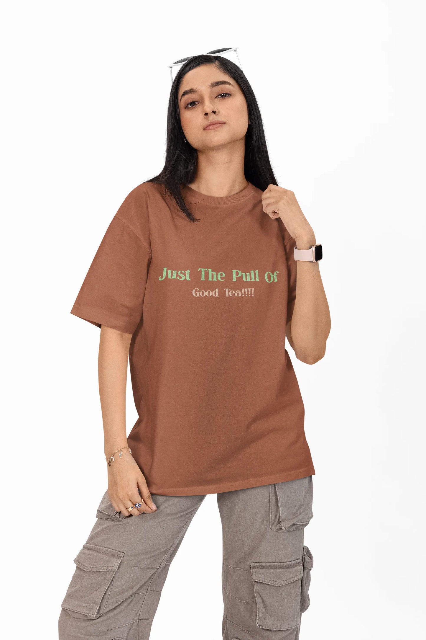 "Gravity? Nah - Just The Pull of Good Tea" | Women’s T-shirt for Tea Lovers