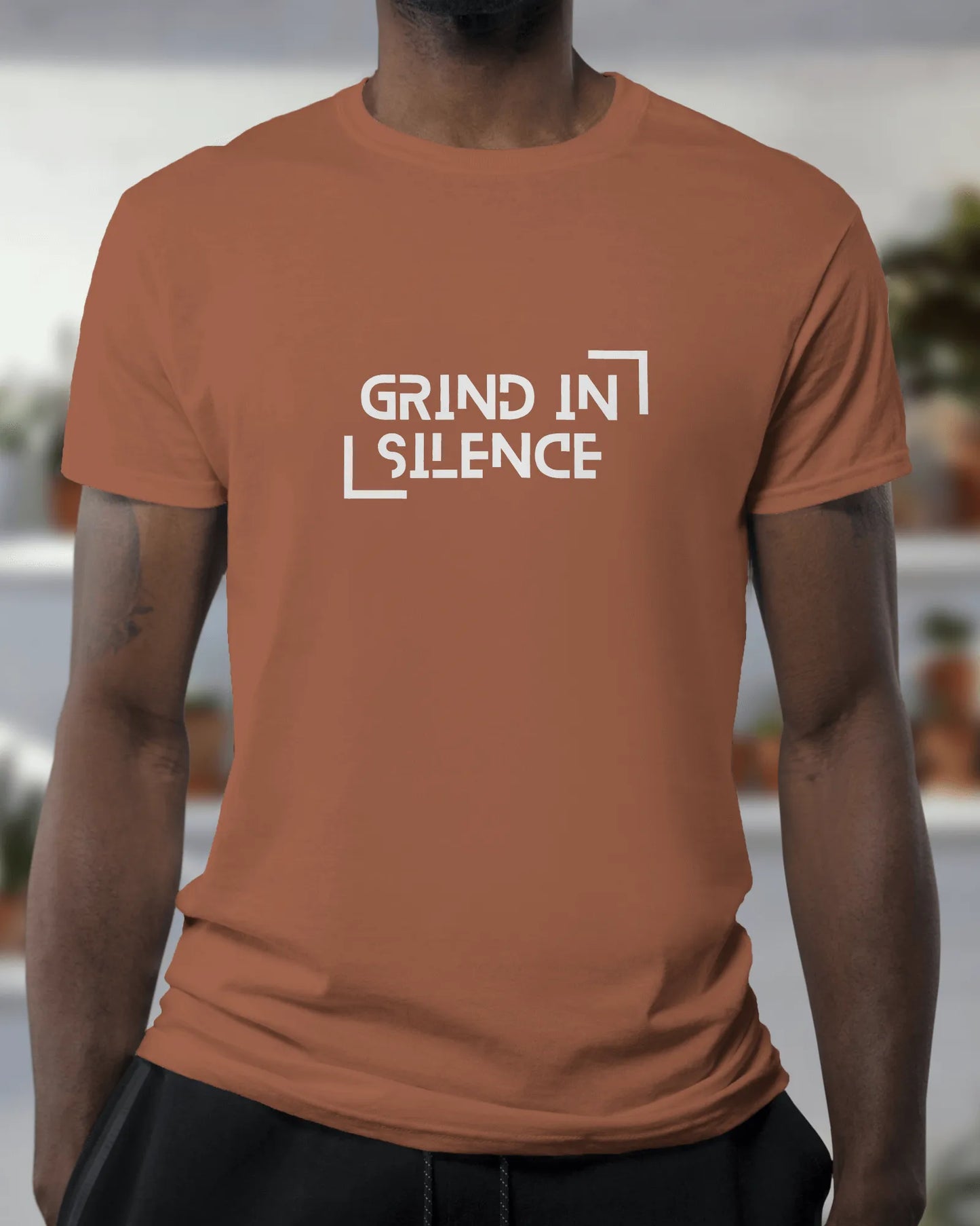 "Grind In Silence" | Men’s Motivational T-shirt