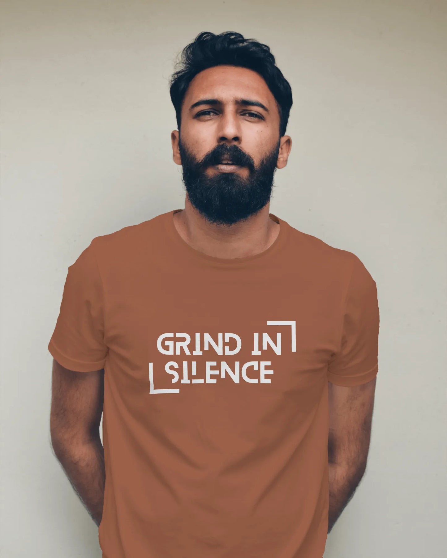 "Grind In Silence" | Men’s Motivational T-shirt