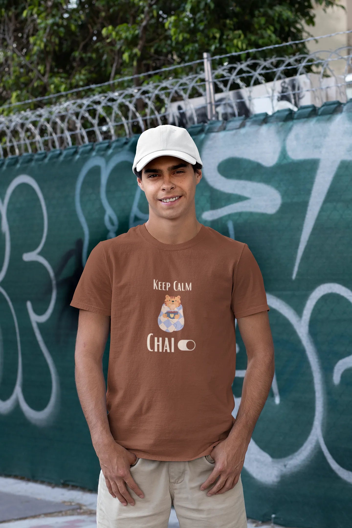 "Keep Calm - Chai" | Men’s T-shirt for Tea Lovers