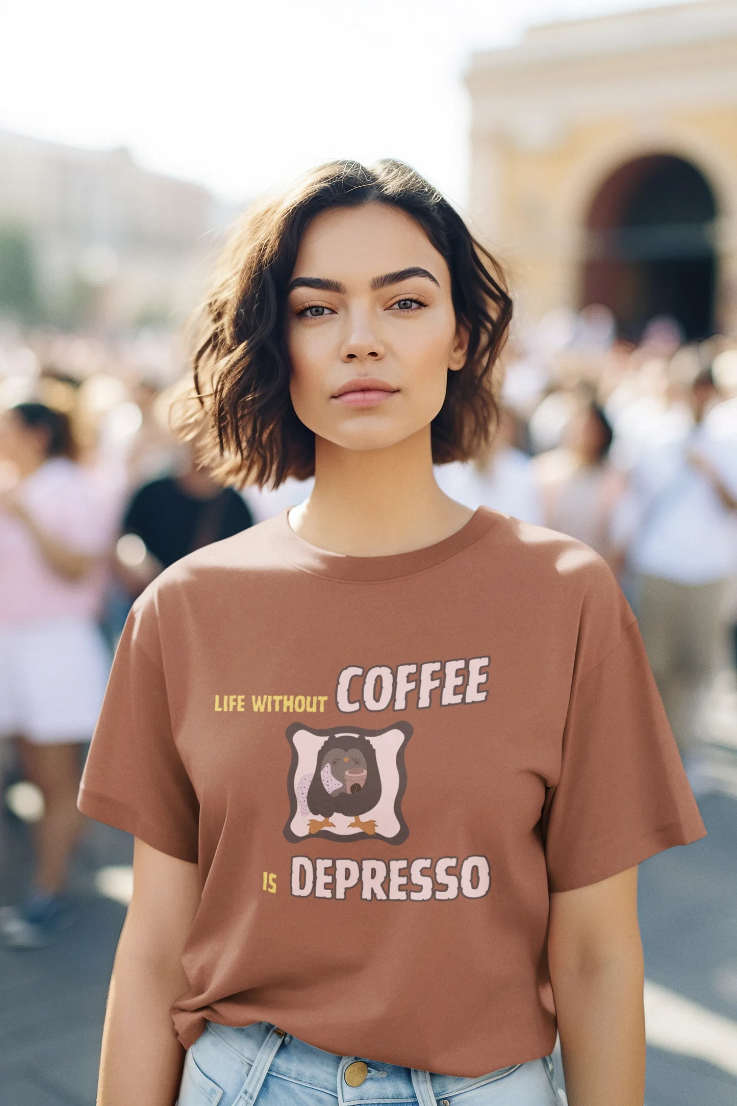 "Life Without Coffee Is Depresso" | Women’s Coffee Lovers T-shirt