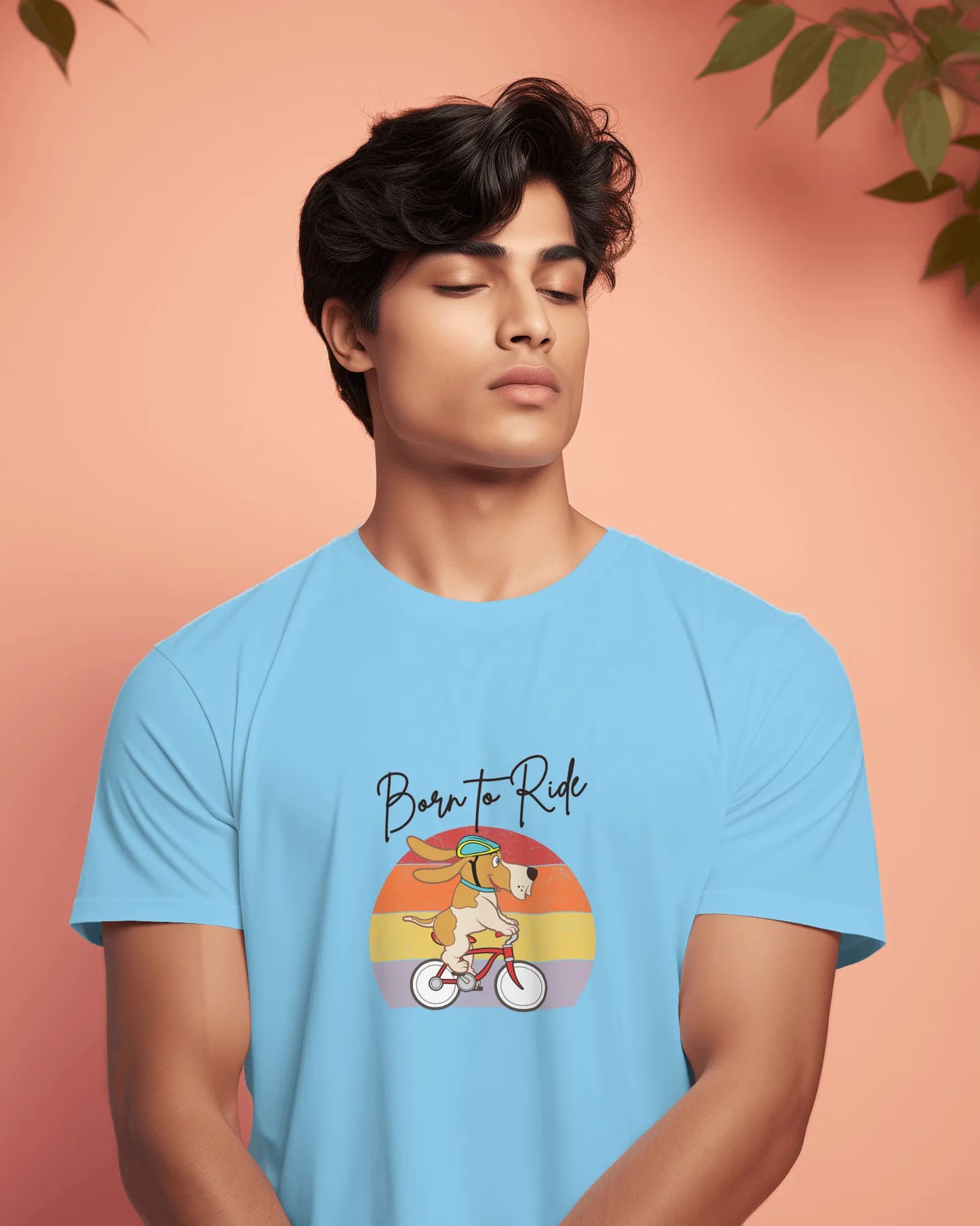 Born to Ride – Adventure Dog Biking T-Shirt for Men