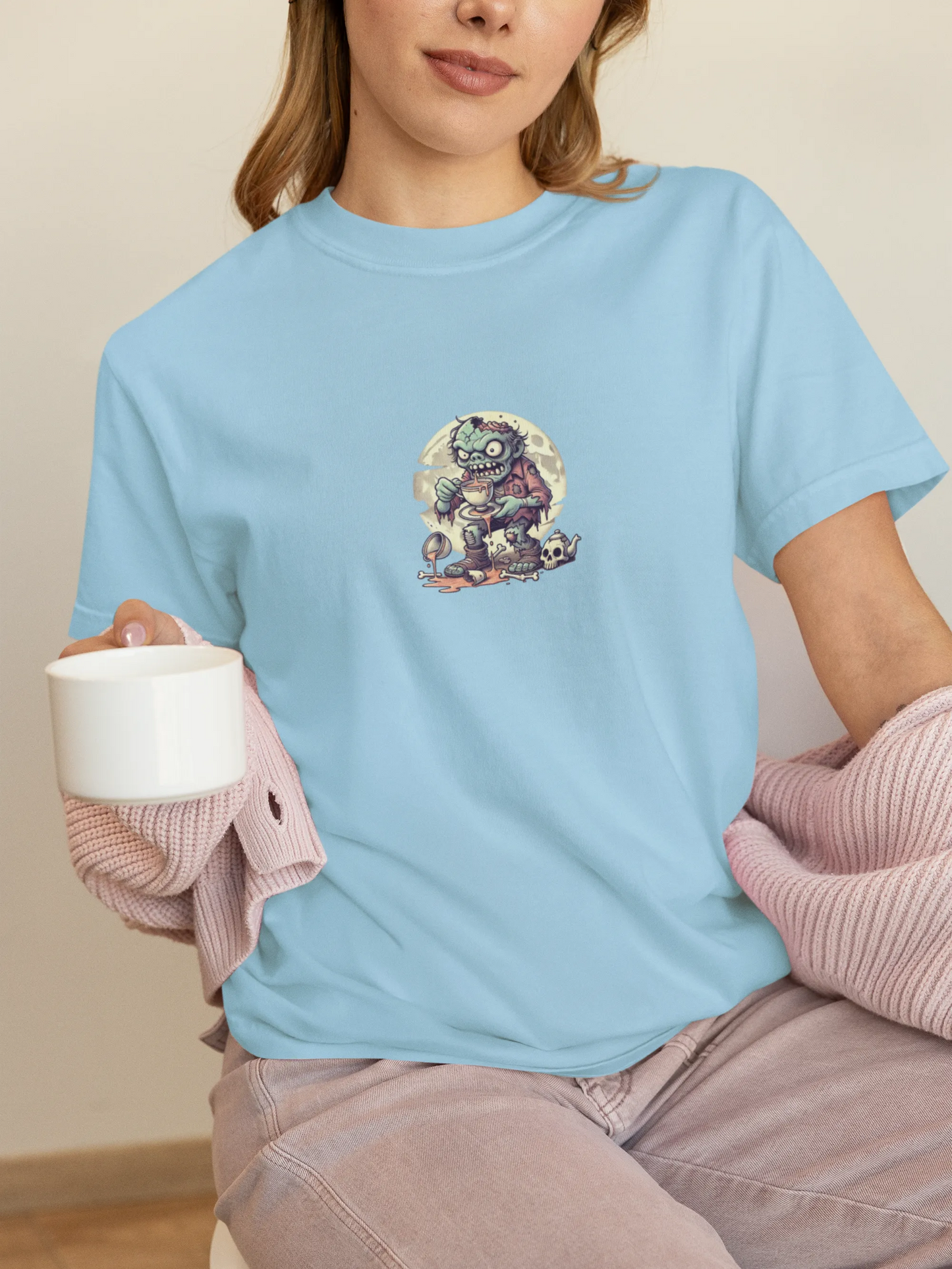 "Brains? No Thanks, Just Tea" | Women’s T-shirt for Tea Lovers