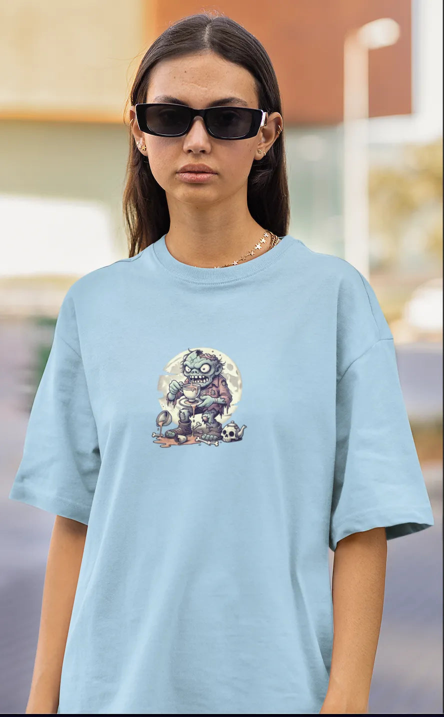 "Brains? No Thanks, Just Tea" | Women’s T-shirt for Tea Lovers