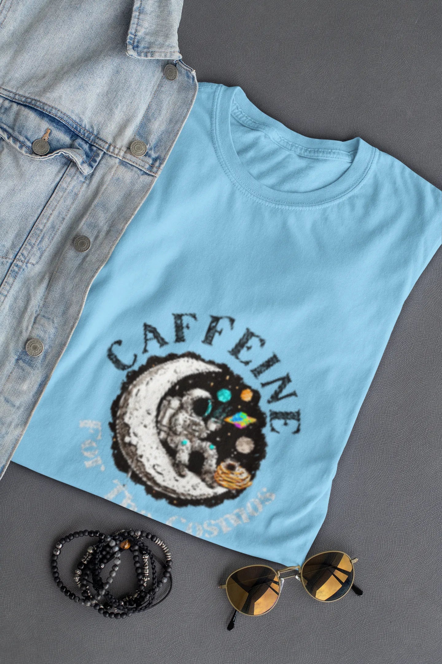 "Caffeine For The Cosmos" | Women’s Coffee Lovers T-shirt