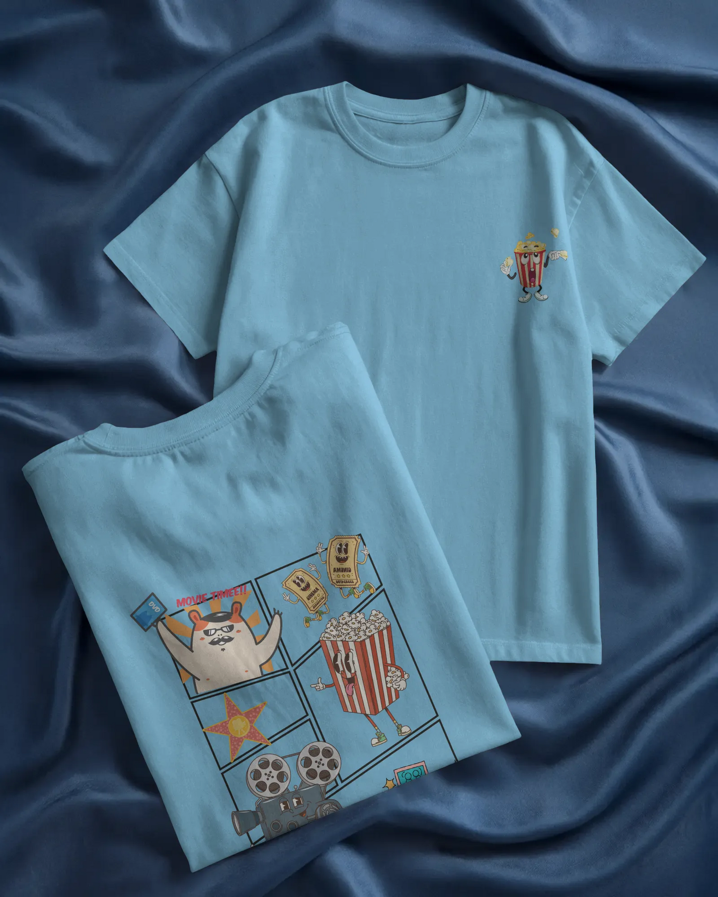"Cartoon Movie Time Graphic T-Shirt – Fun Cinema Vibes Tee for Movie Lovers" | Men’s T-shirt for Cartoon Lovers