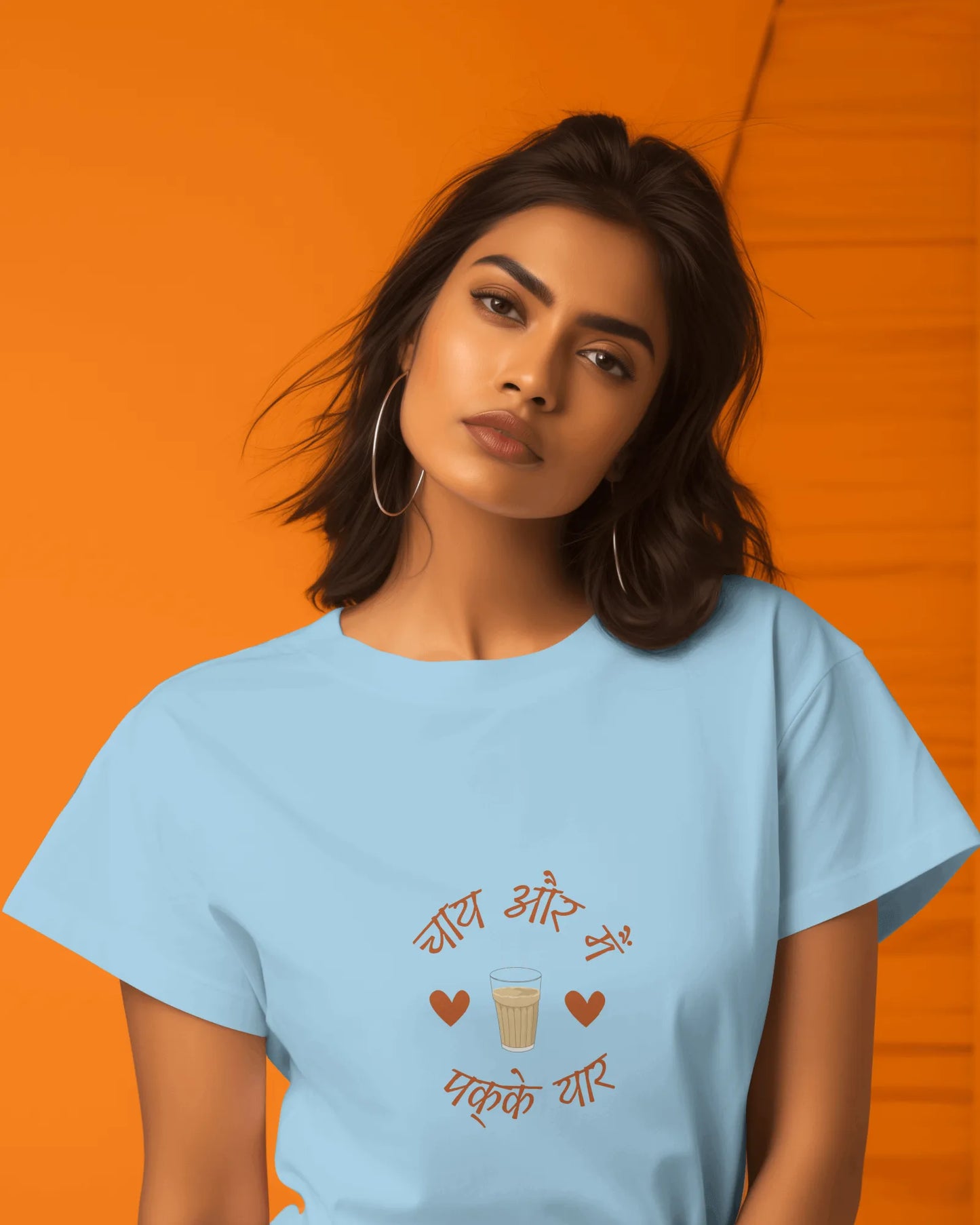 "Chai Aur Main, Pakke Yaar" | Women’s T-shirt for Tea Lovers