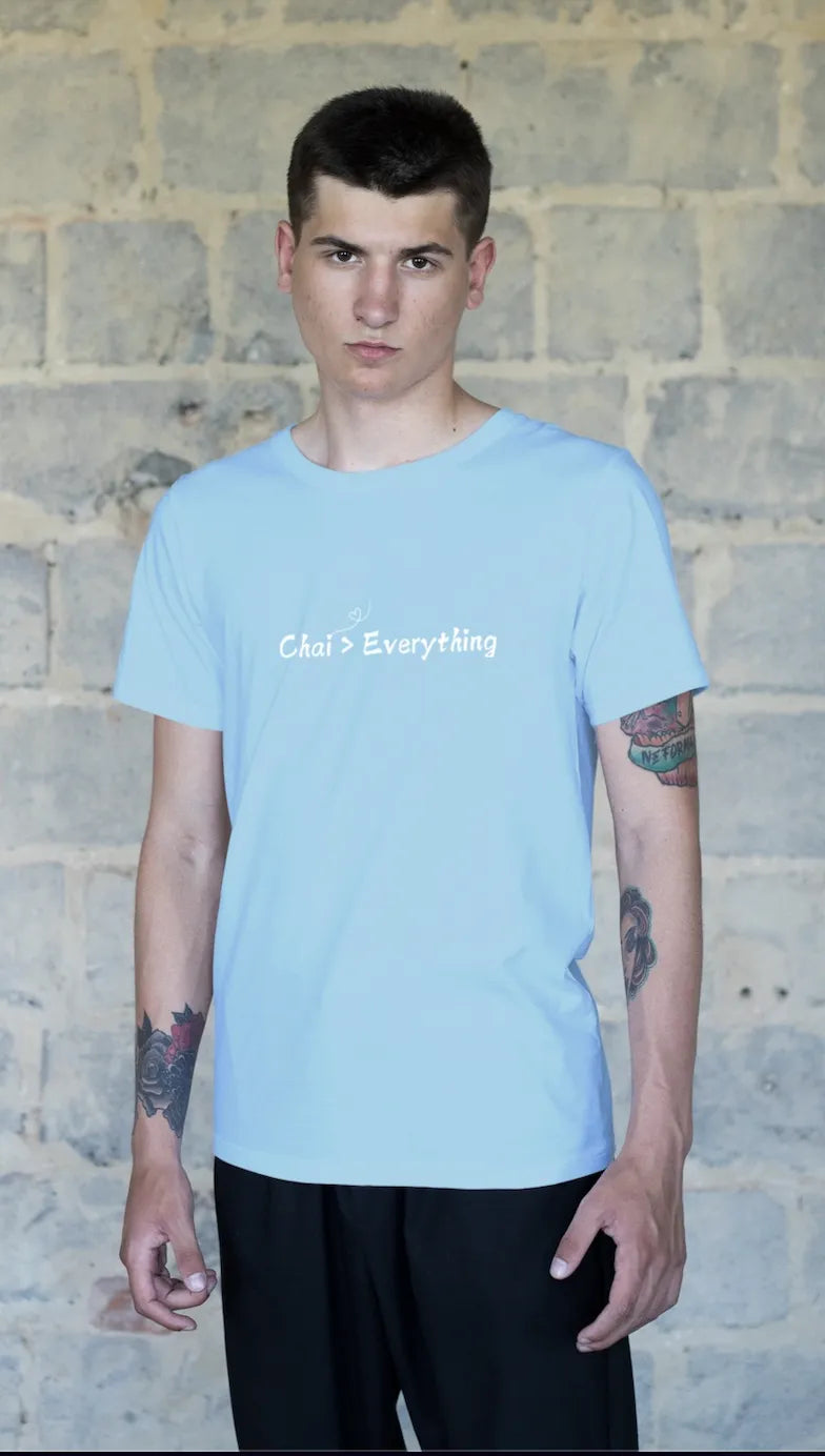 "Chai > Everything" | Men’s T-shirt for Tea Lovers
