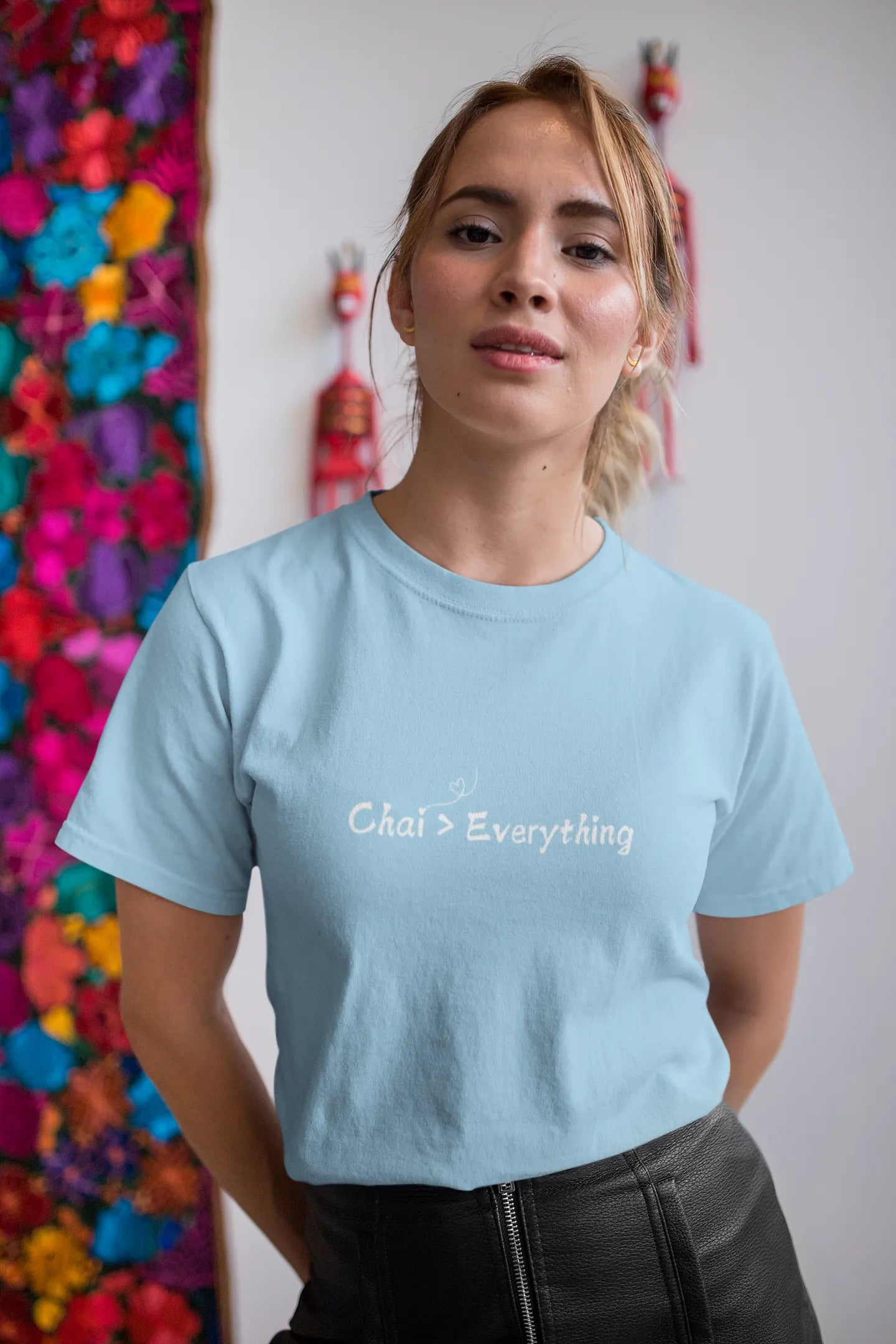 "Chai > Everything" | Women’s T-shirt for Tea Lovers