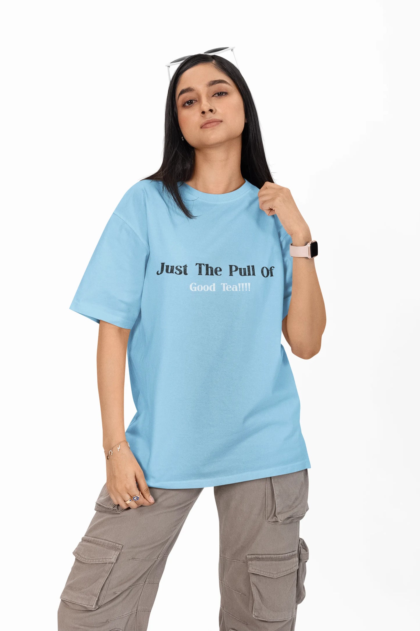 "Gravity? Nah - Just The Pull of Good Tea" | Women’s T-shirt for Tea Lovers