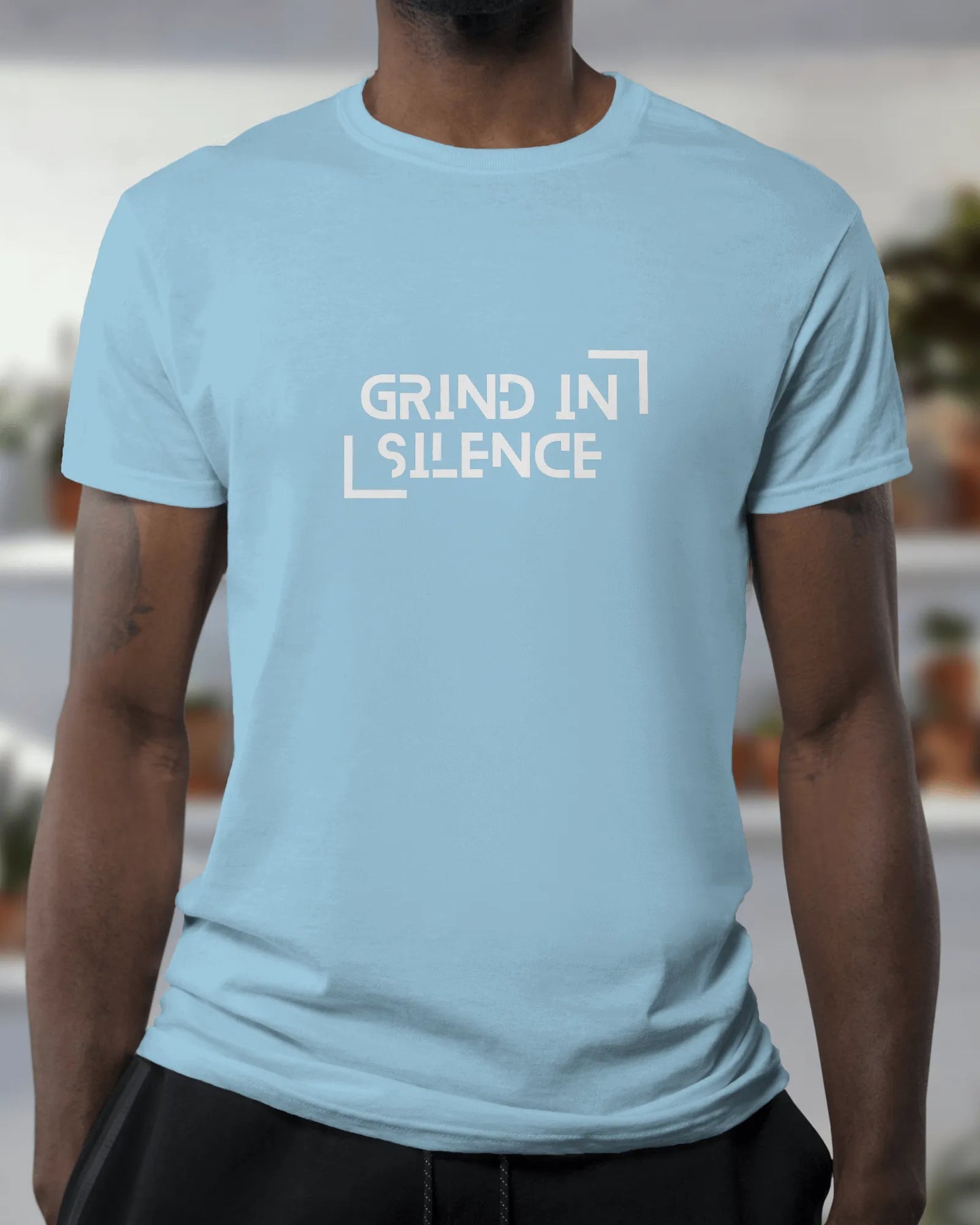 "Grind In Silence" | Men’s Motivational T-shirt