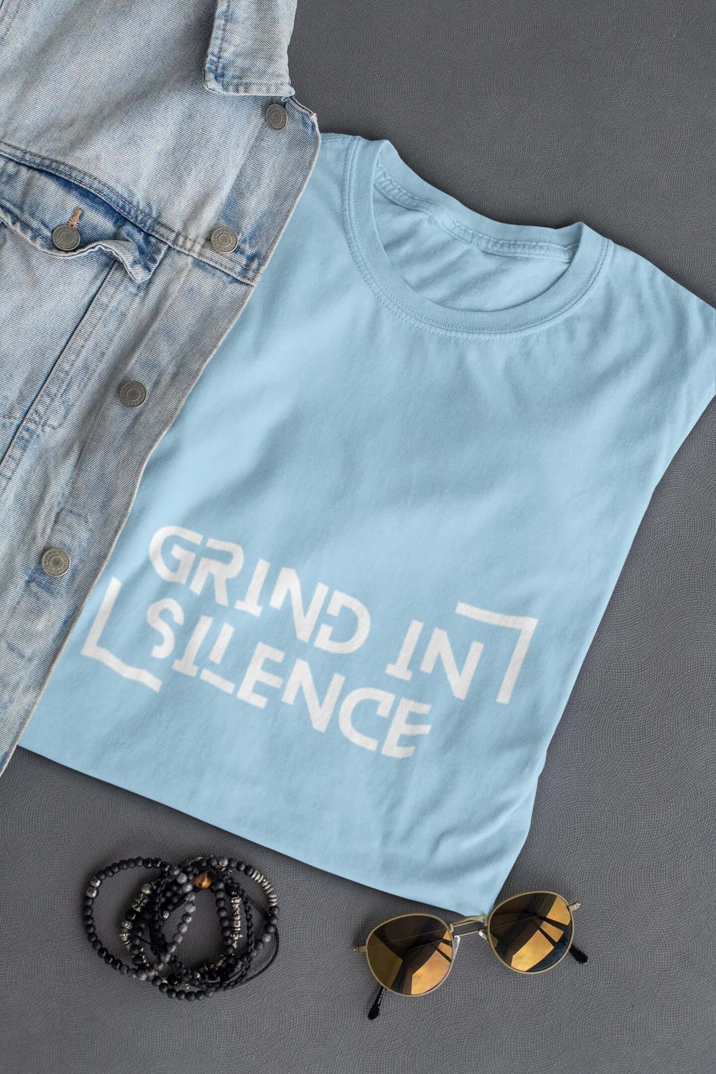 "Grind In Silence" | Men’s Motivational T-shirt