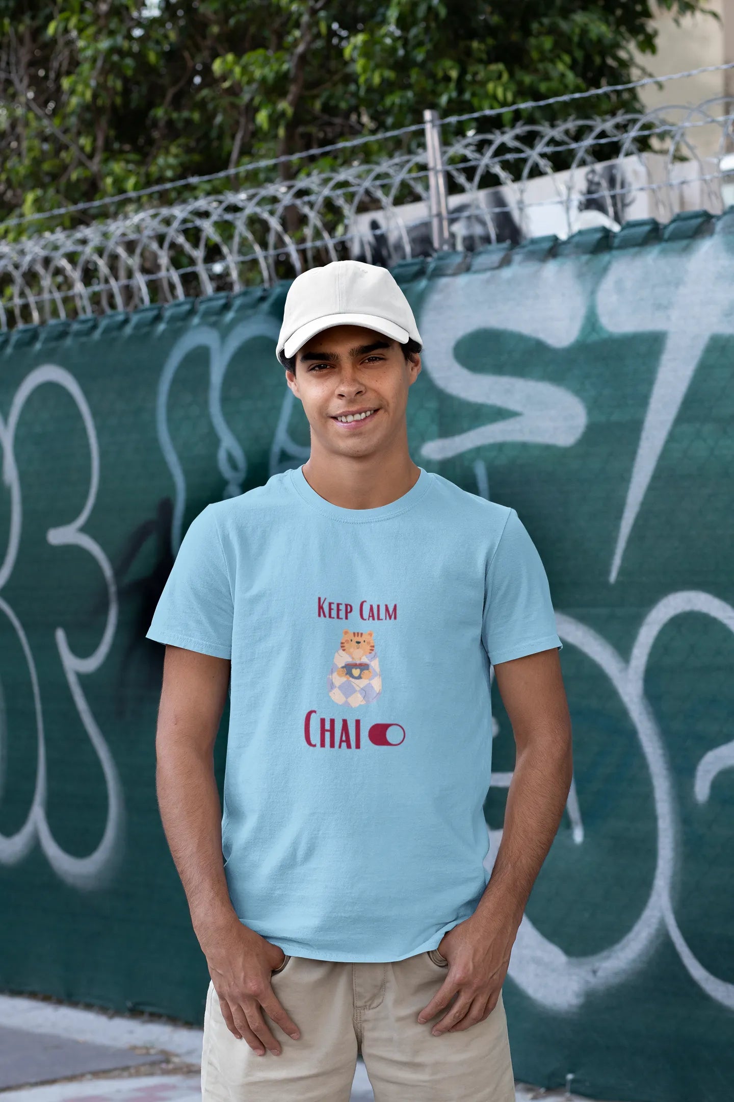 "Keep Calm - Chai" | Men’s T-shirt for Tea Lovers