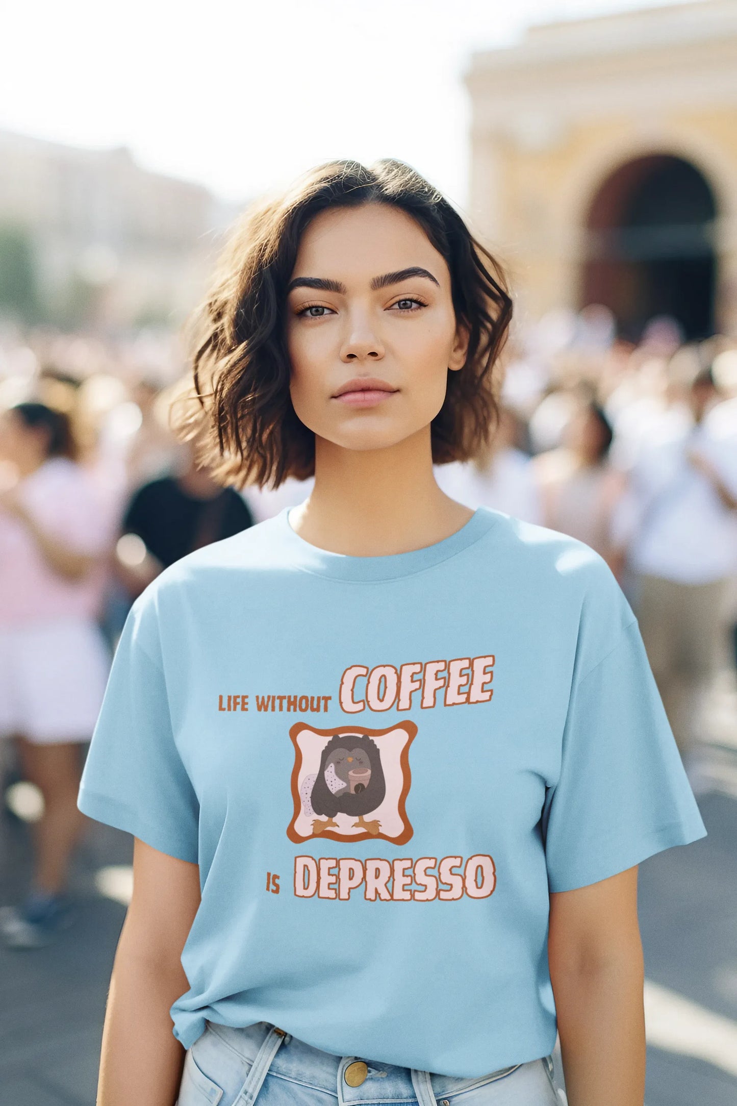 "Life Without Coffee Is Depresso" | Women’s Coffee Lovers T-shirt