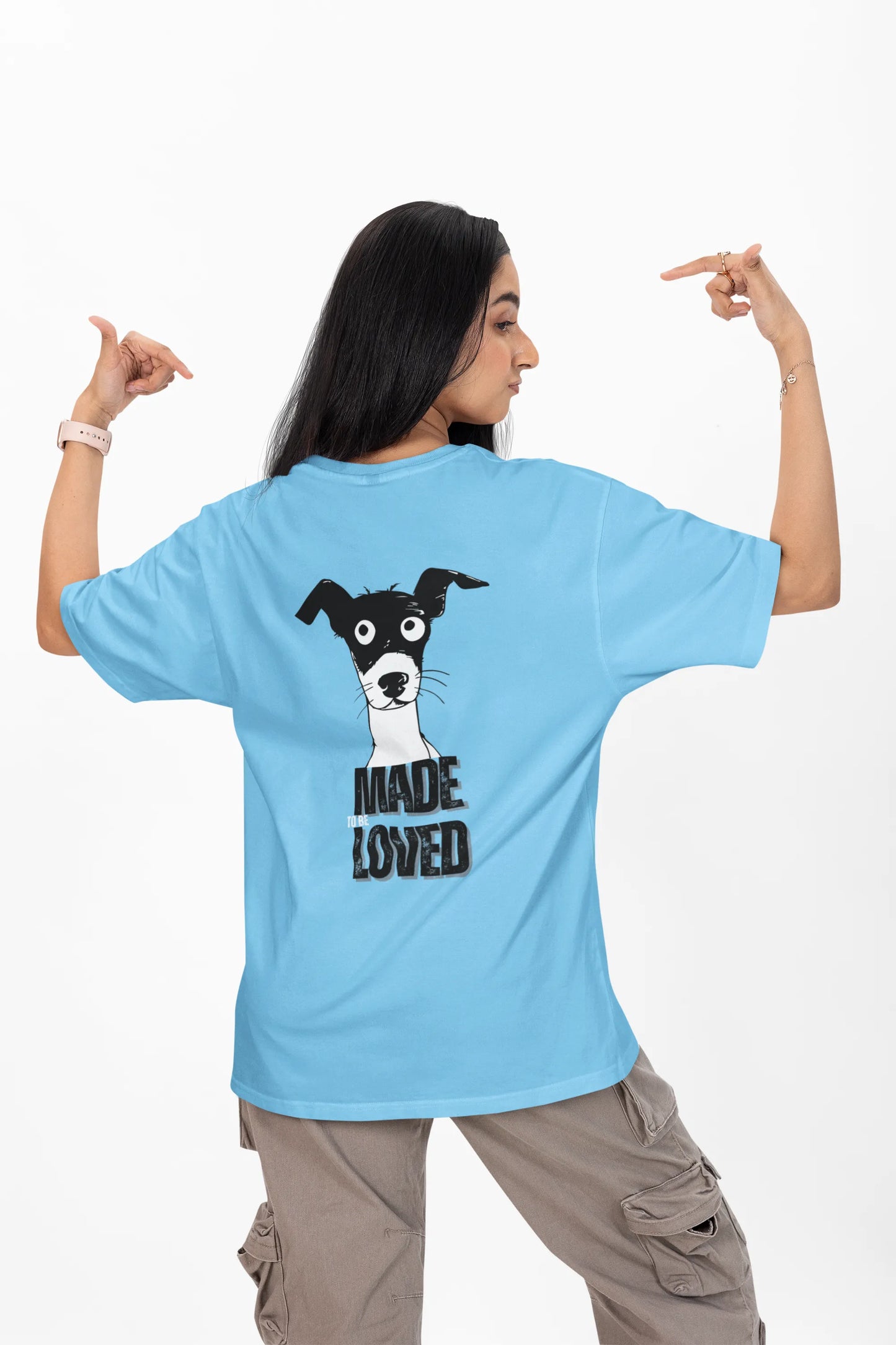 Made to Be Loved – Loyal Rescue Dog T-Shirt for Women
