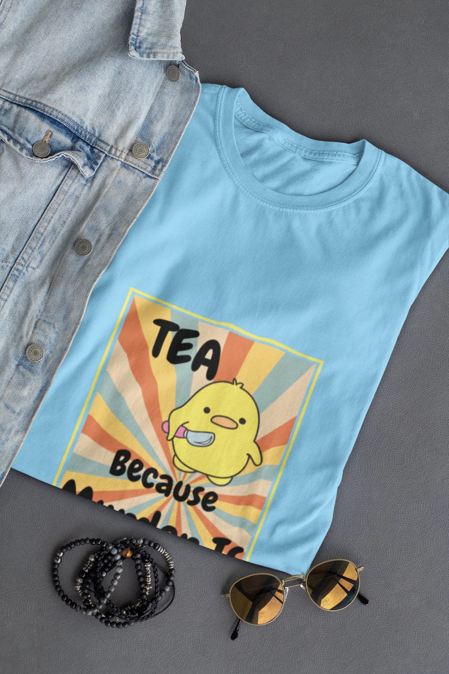"Tea - Because Murder is Illegal" | Men’s T-shirt for Tea Lovers