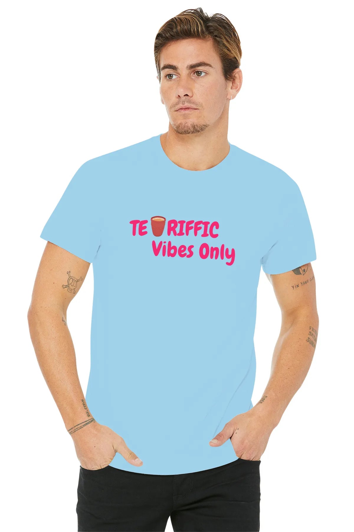 "Tea - Riffic Vibes Only" | Men’s T-shirt for Tea Lovers