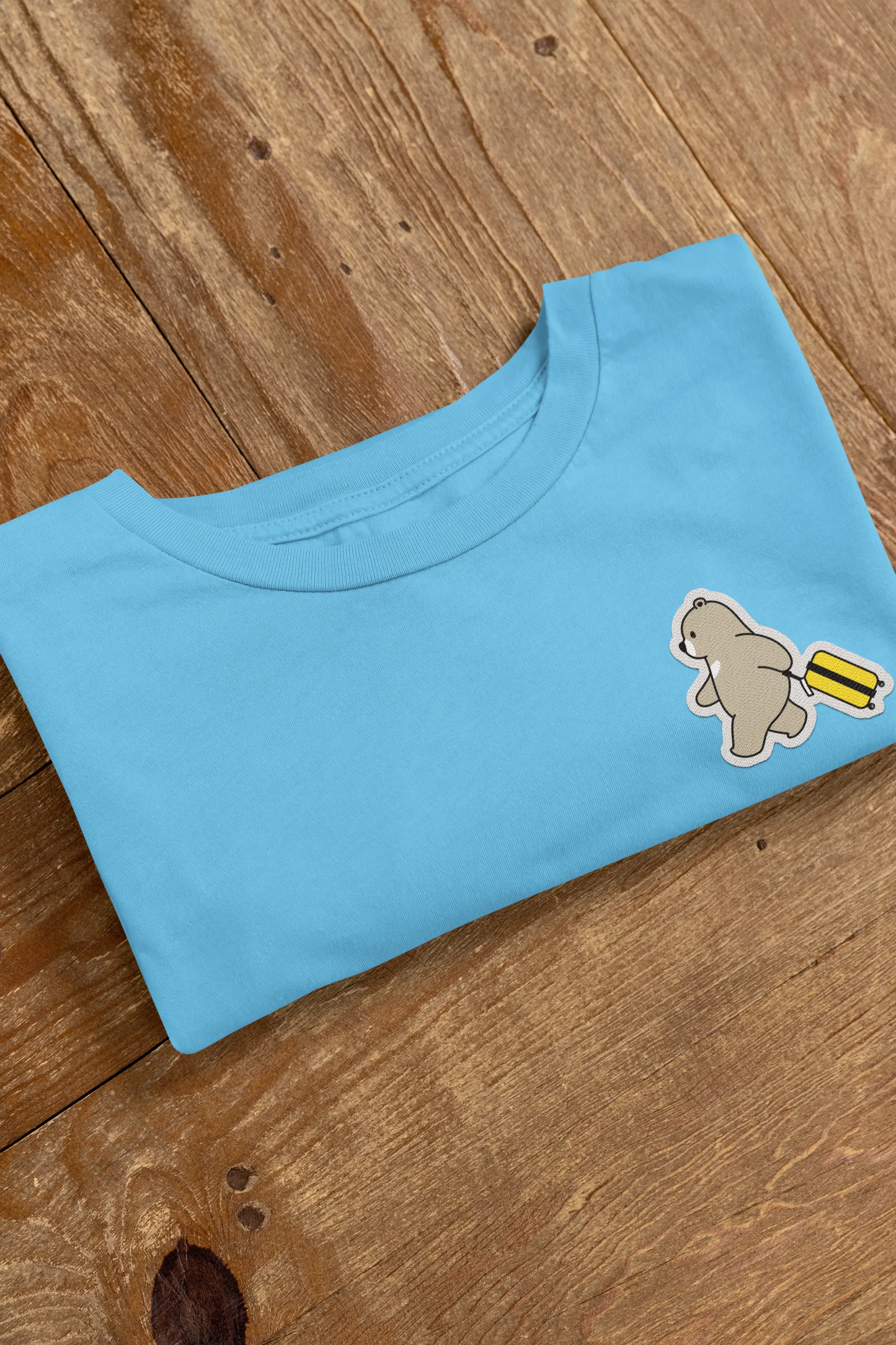 Wander Bear – Playful Travel Bear T-Shirt for Women