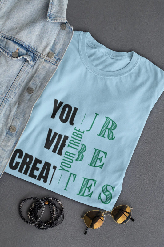 "Your Vibe Creates Your Tribe" | Men’s Motivational T-shirt