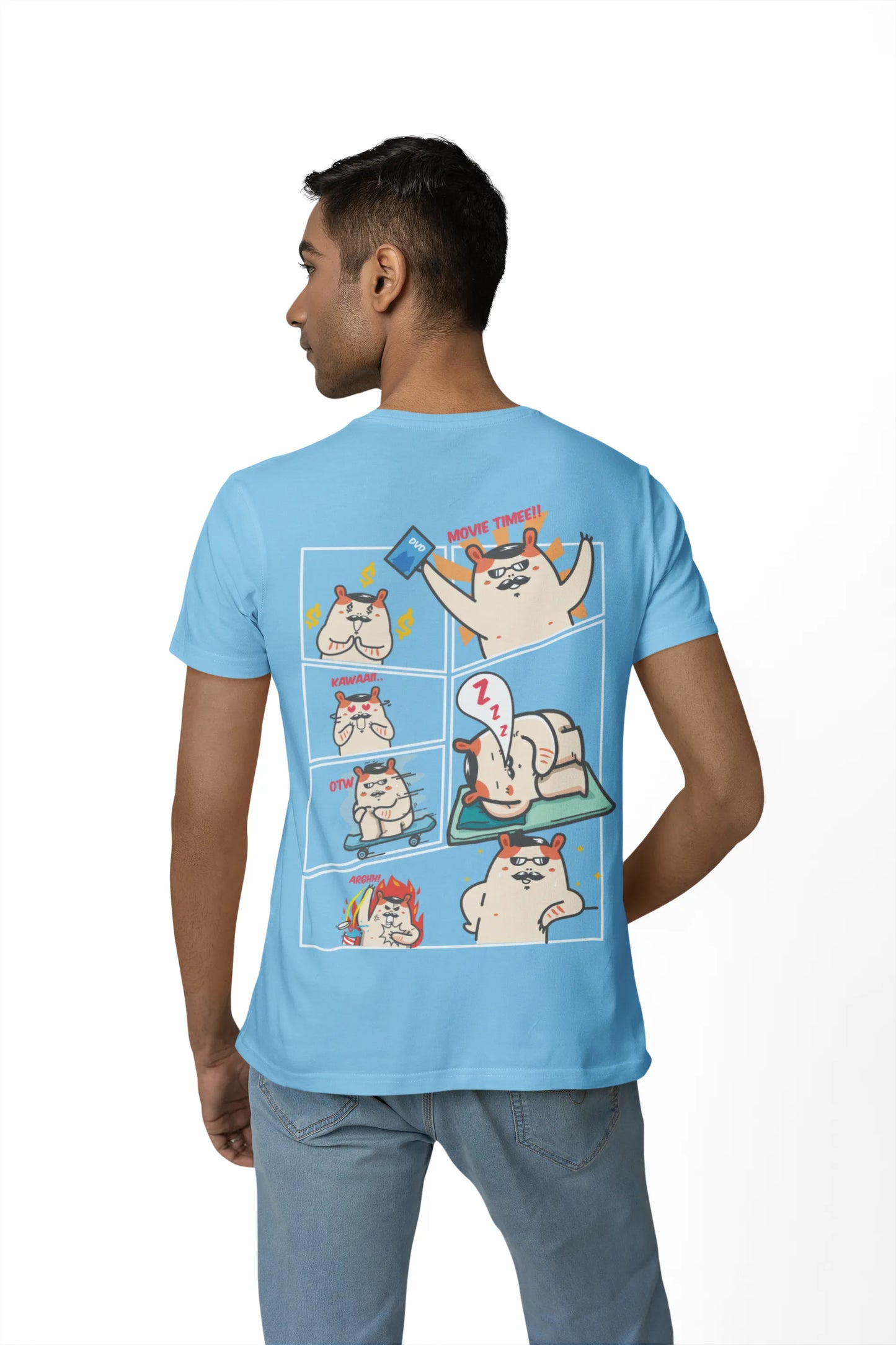 Funny Comic Panel Cartoon T-Shirt for Anime Lovers for Men