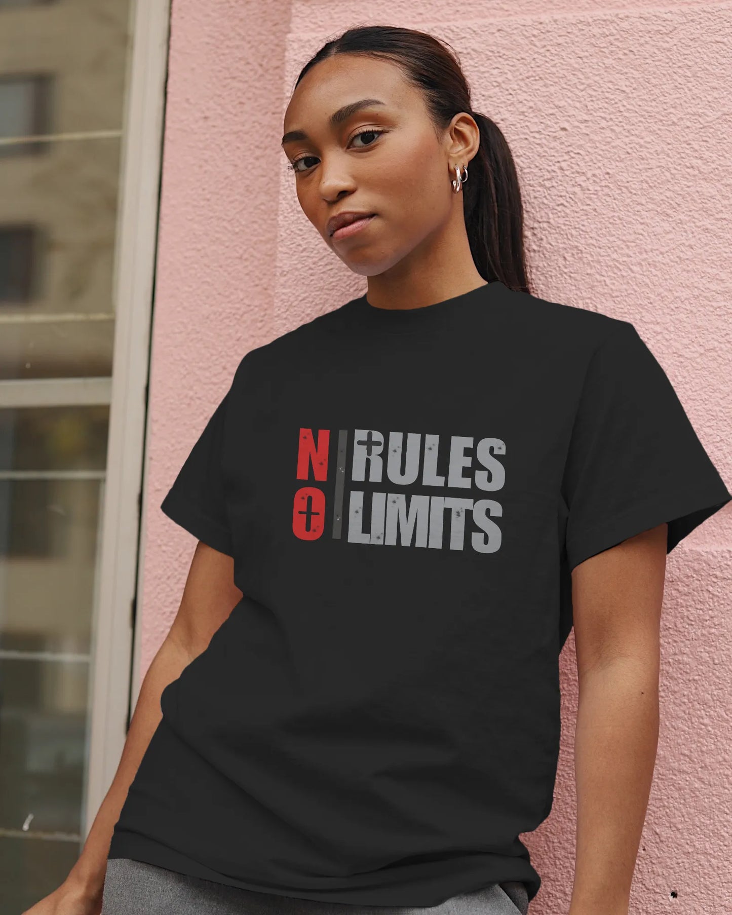 "No Rules No Limits" | Women’s Motivational T-shirt