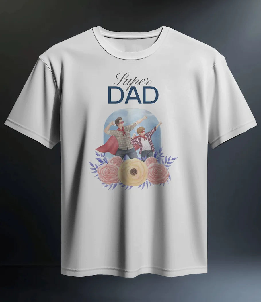 "Super Dad" Off White T-Shirt – Thoughtful Father’s Day Gift