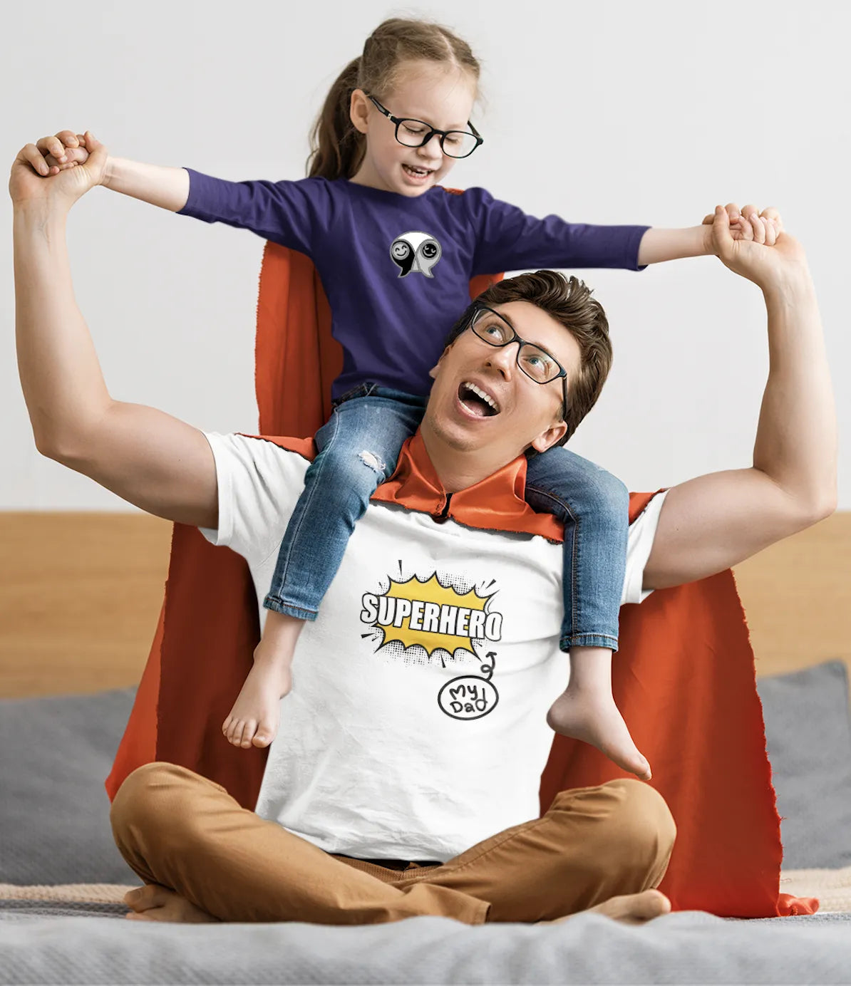 “Superhero – My Dad” Comic Style T-Shirt | Tee for Father’s Day & Special Occasions