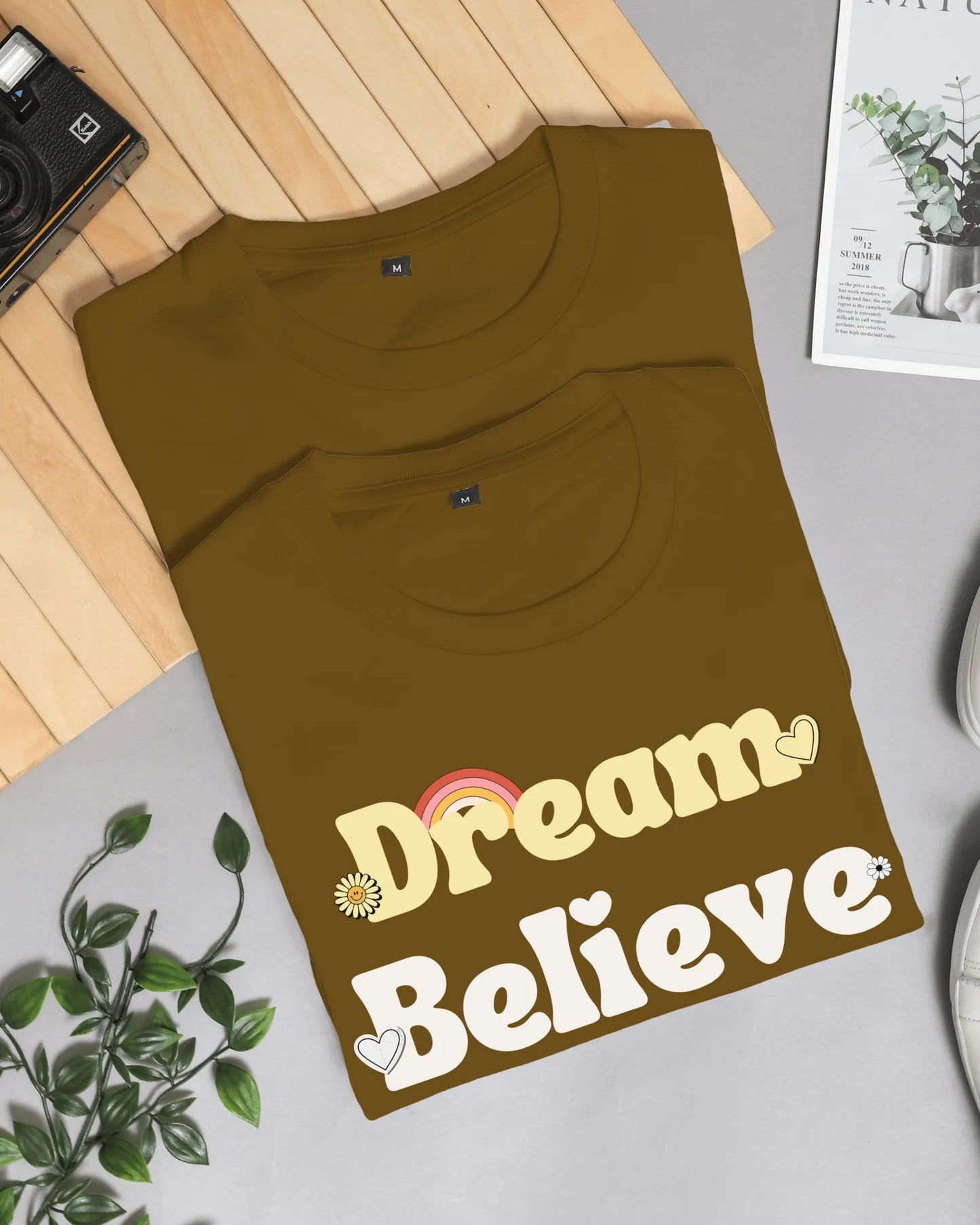 "Dream Believe Achieve" | Women’s Motivational T-shirt