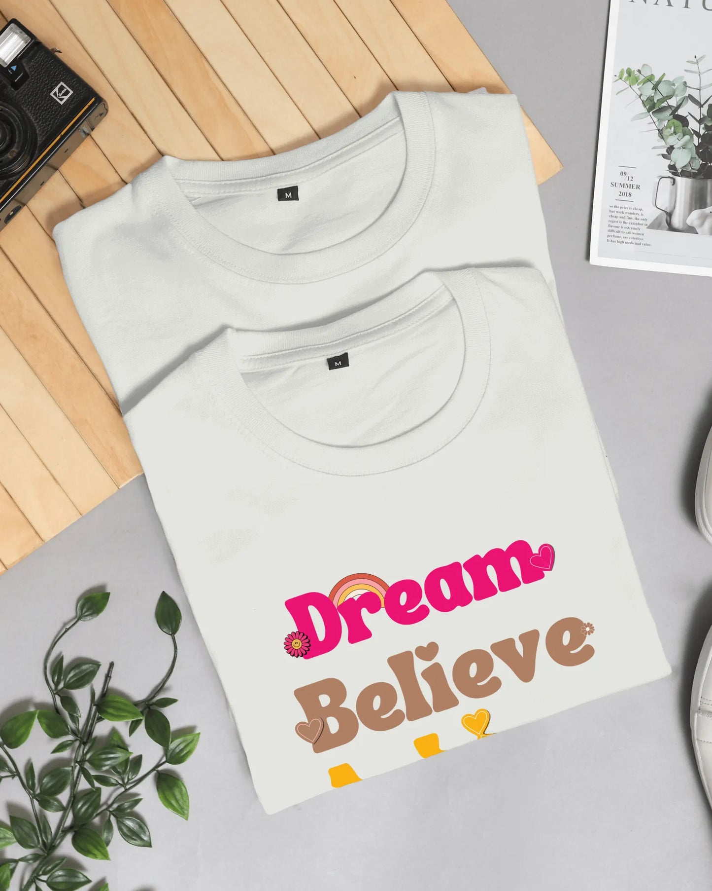 "Dream Believe Achieve" | Women’s Motivational T-shirt