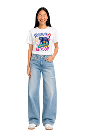 Strength Through Struggle | Women's Off-White T-shirt | Motivational