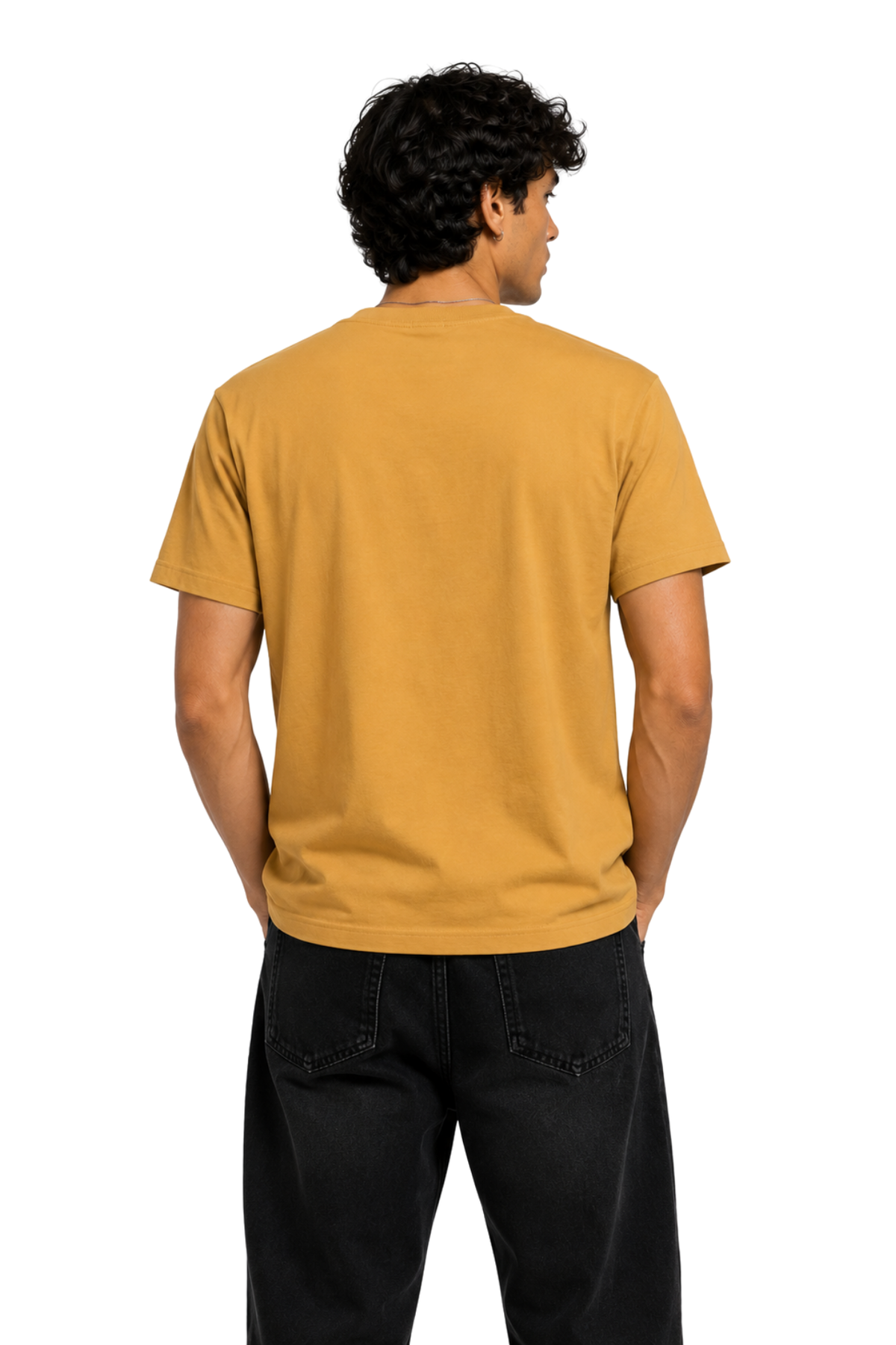 Think Outside | Men's Mustard T-shirt | Motivational
