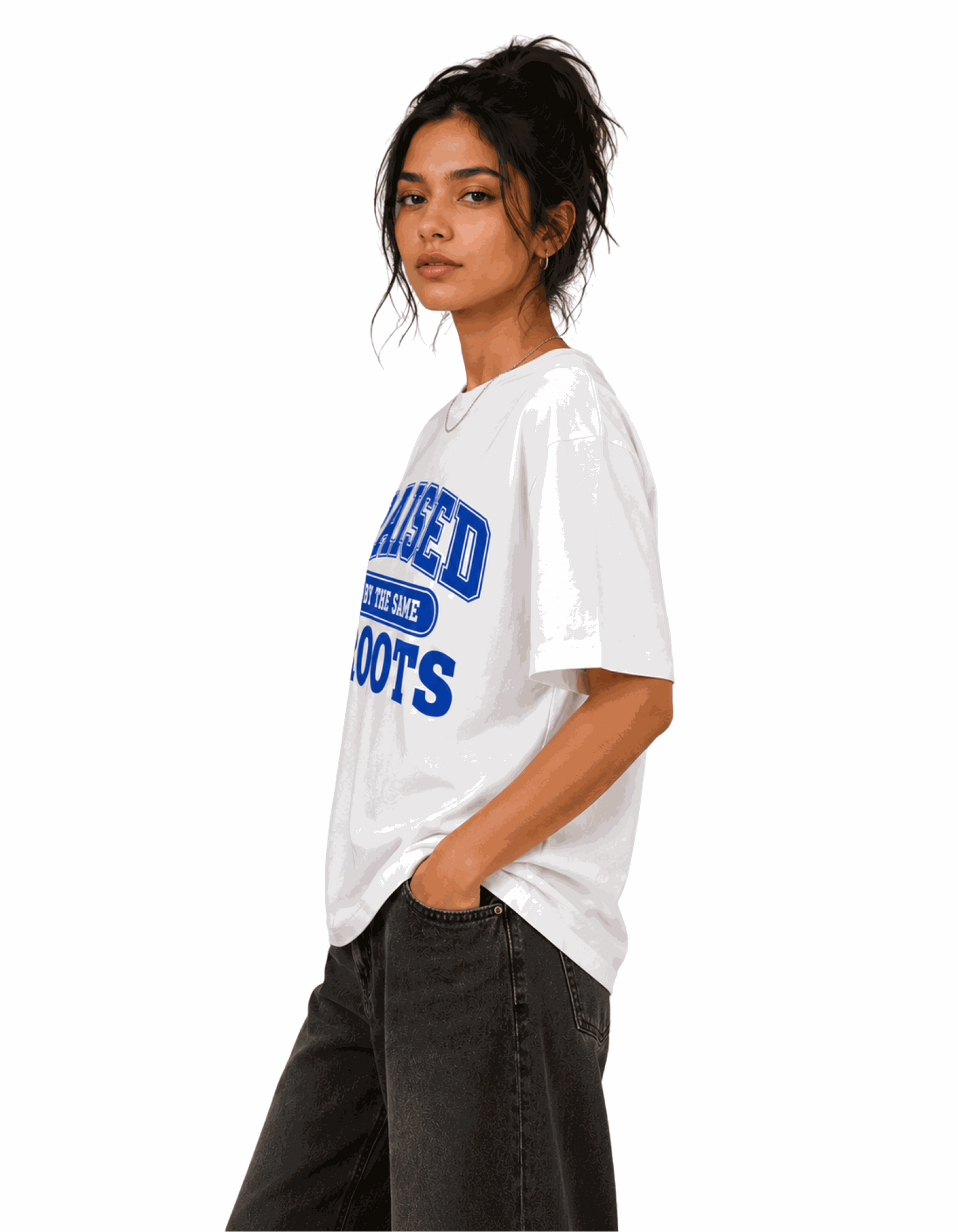 Raised by same roots | Women's Off-White T-shirt | The Sibling Edit
