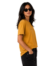 Unbothered | Women's Mustard T-shirt | The Sibling Edit
