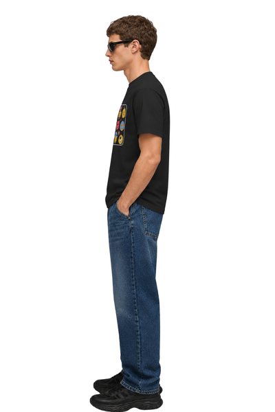 Mood Monsters | Men's Black T-shirt | Cartoon