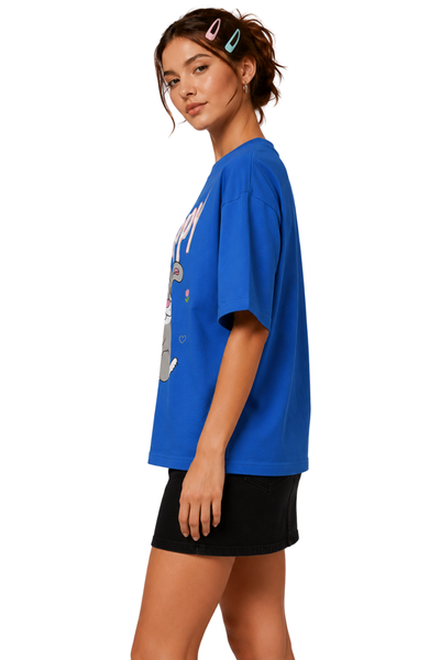 Stay Hoppy | Women's SkyBlue T-shirt | Cartoon