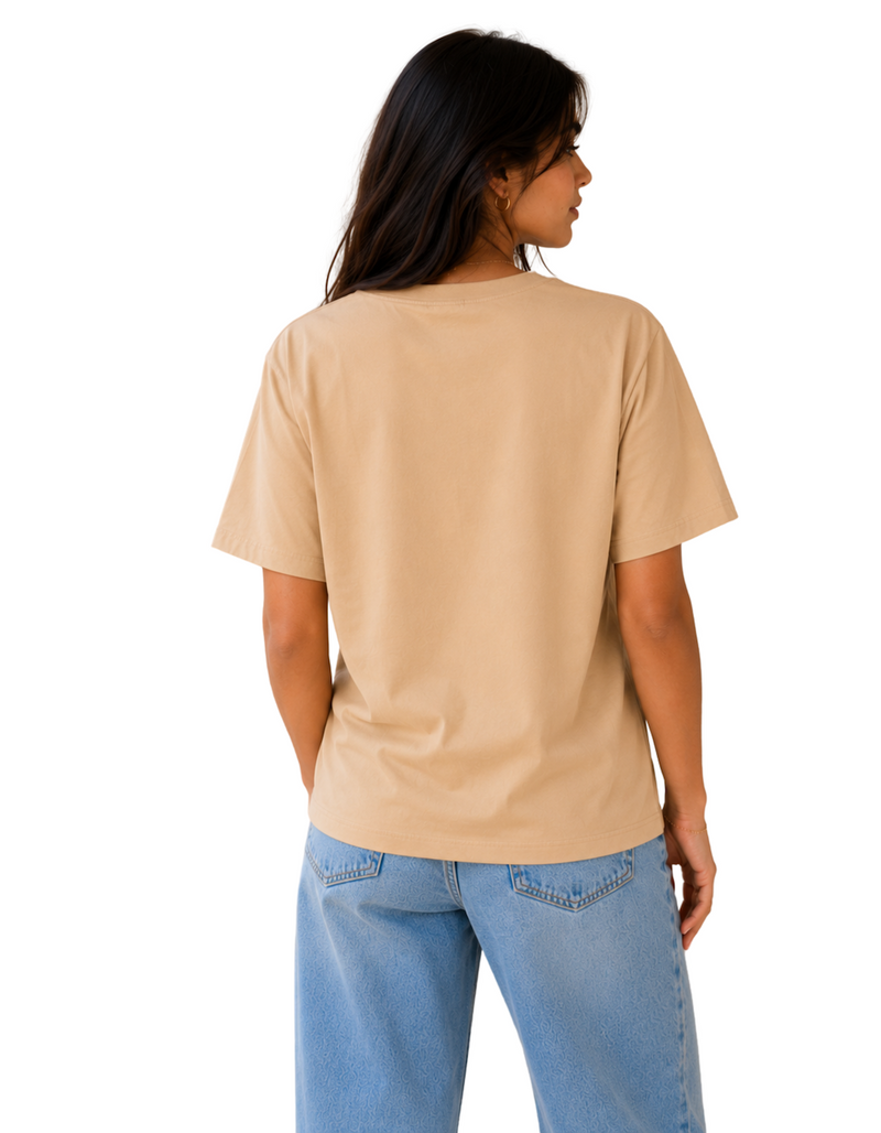 The snoozer | Women's Beige T-shirt | The Sibling Edit
