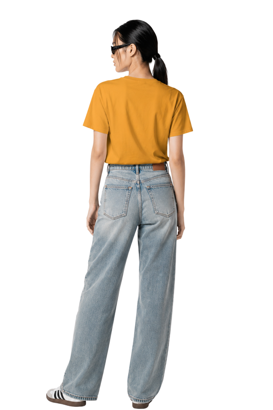 Aim Bold | Women's Mustard T-shirt | Motivational