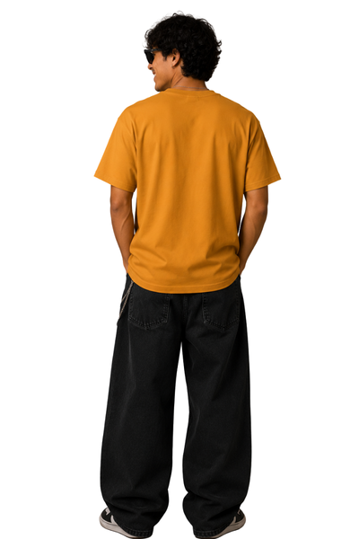 Healing Vibes | Men's Mustard T-shirt | Cartoon