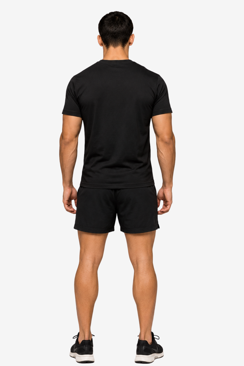 Gym Badge | Men's Black T-shirt | Muscle and Mind
