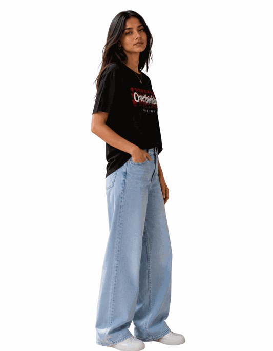 Overthinker | Women's Black T-shirt | The Sibling Edit
