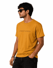 Unbothered | Women's Mustard T-shirt | The Sibling Edit