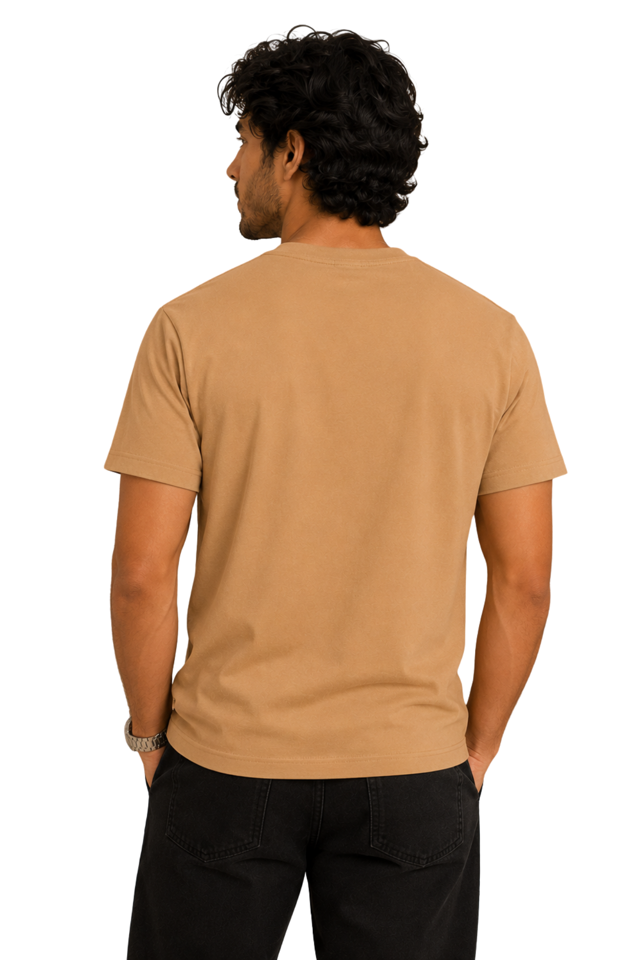 Grind In Silence | Men's Beige T-shirt | Motivational