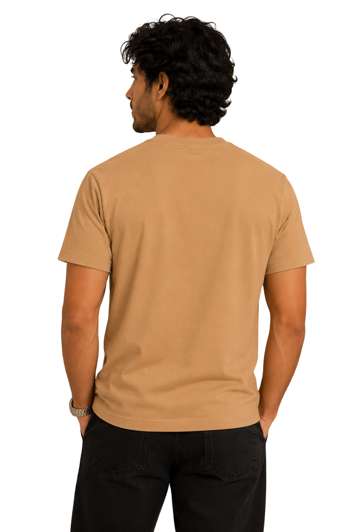 Grind In Silence | Men's Beige T-shirt | Motivational