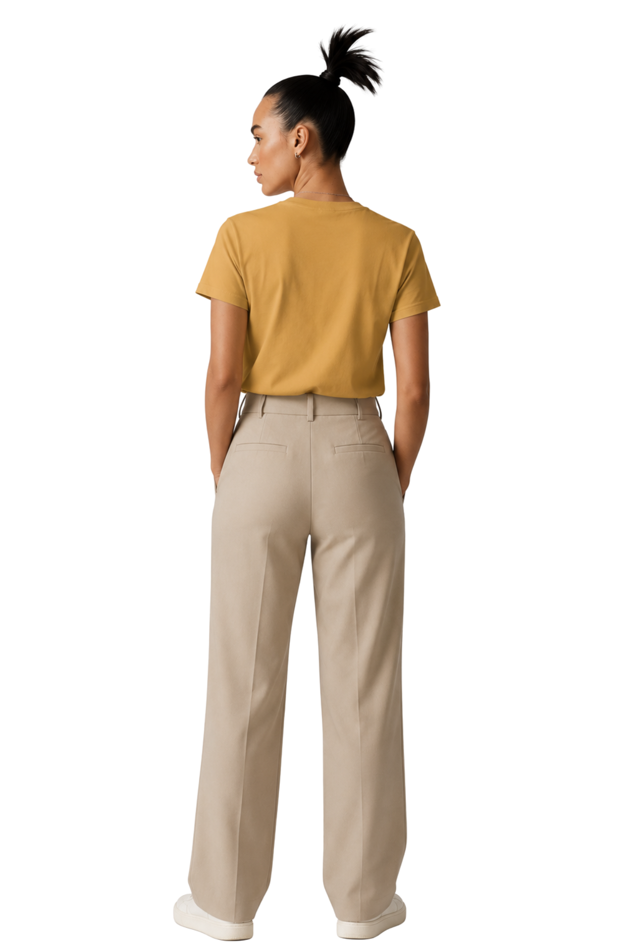 Think Outside | Women's Mustard T-shirt | Motivational