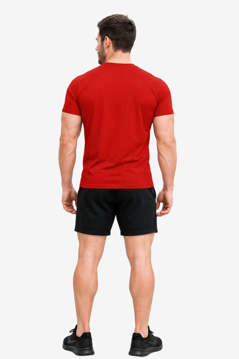 No Grit No Glory | Men's Red T-shirt | Muscle and Mind