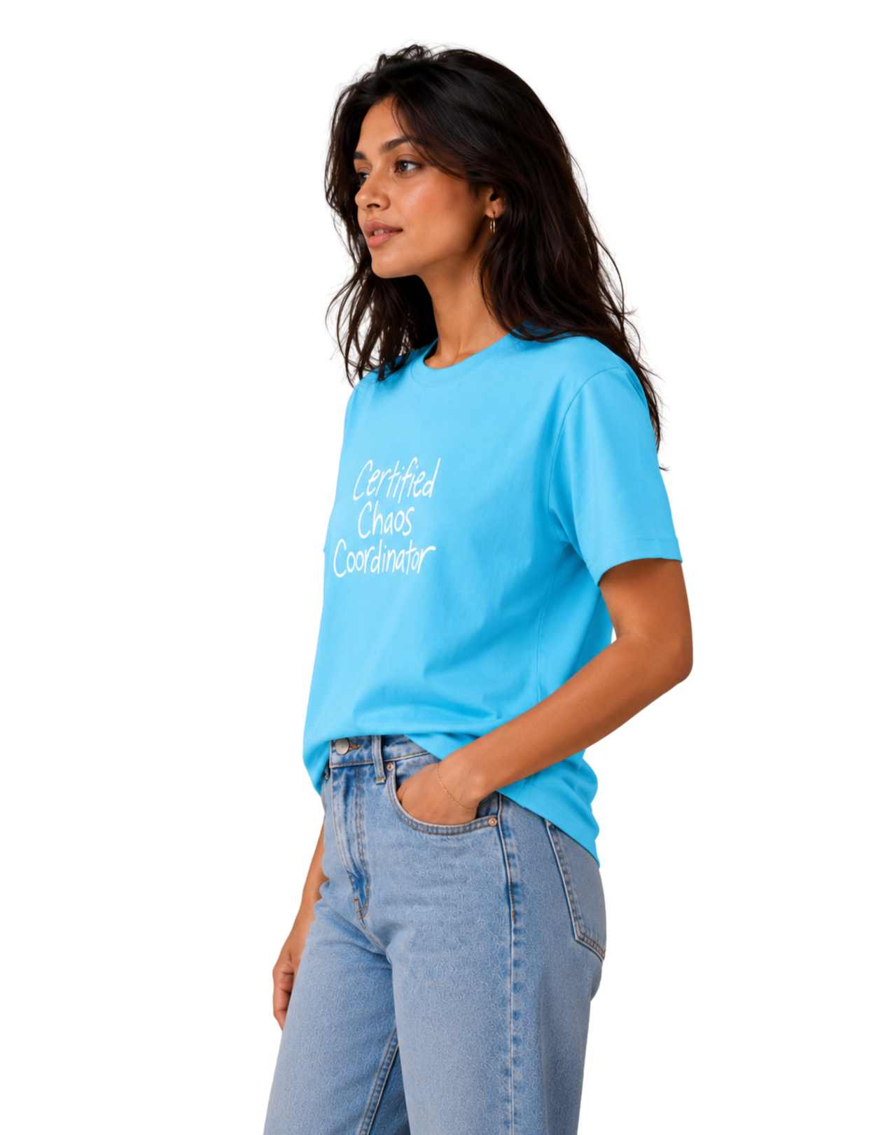 Certified Chaos Coordinator | Women's SkyBlue T-shirt | The Sibling Edit