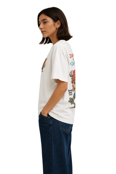 Zap Zazu | Women's Off-White T-shirt | Cartoon