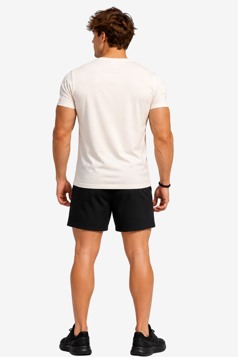 Lift Big | Men's Off-White T-shirt | Muscle and Mind