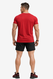Push Your Limit | Men's Red T-shirt | Muscle and Mind